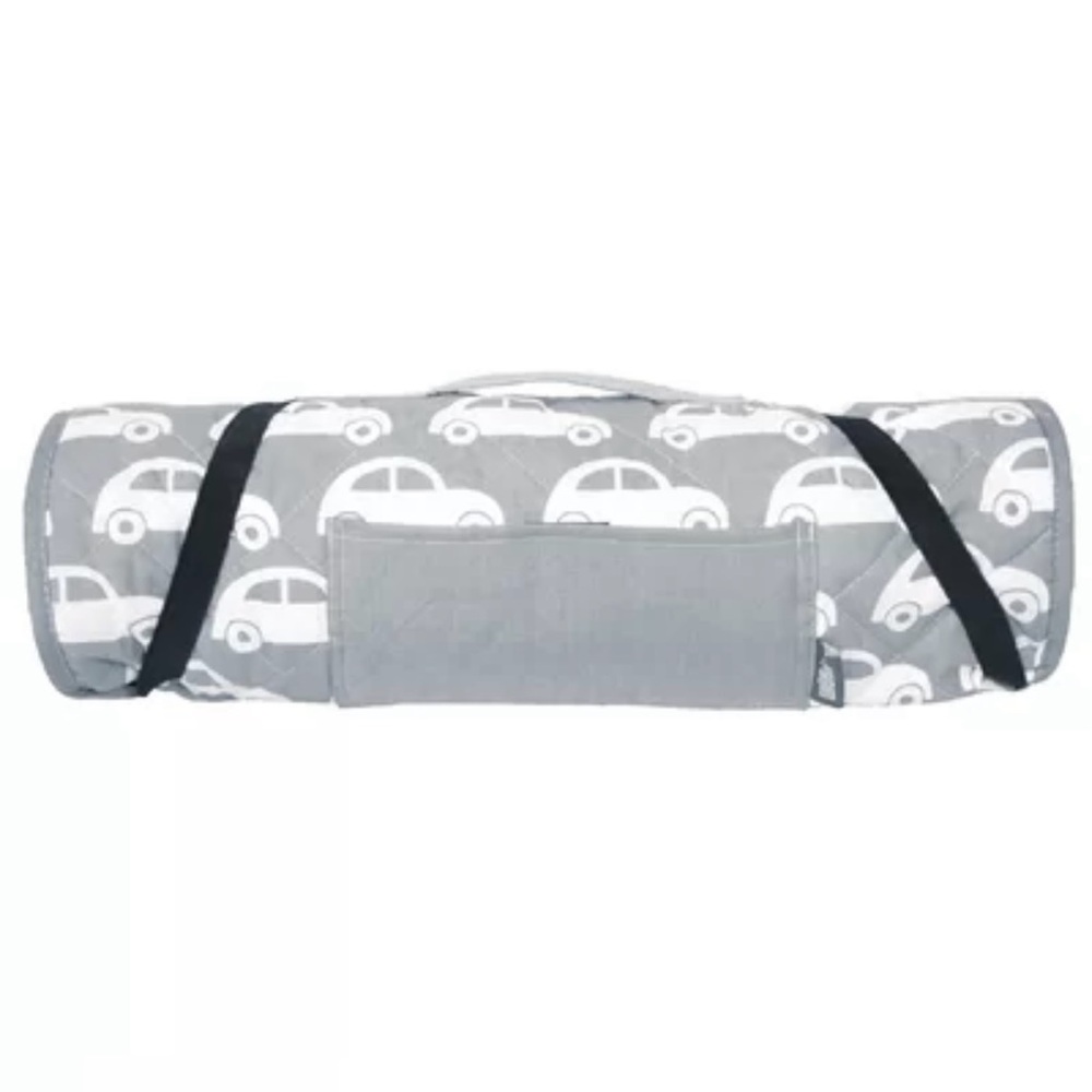 Gray Car Print Kids Nap Mat